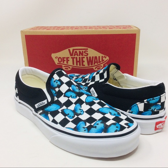vans butterfly checkerboard